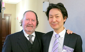 Cyril Evian先生とニューヨーク大学にて